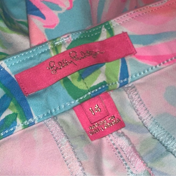 Lilly Pulitzer Kelly High Rise Skinny Ankle Pant Totally Blossom Women’s Size 14 - Picture 2 of 9